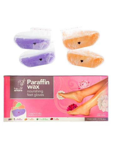 Amora Paraffin Feet Gloves 5 Pairs - Rose
